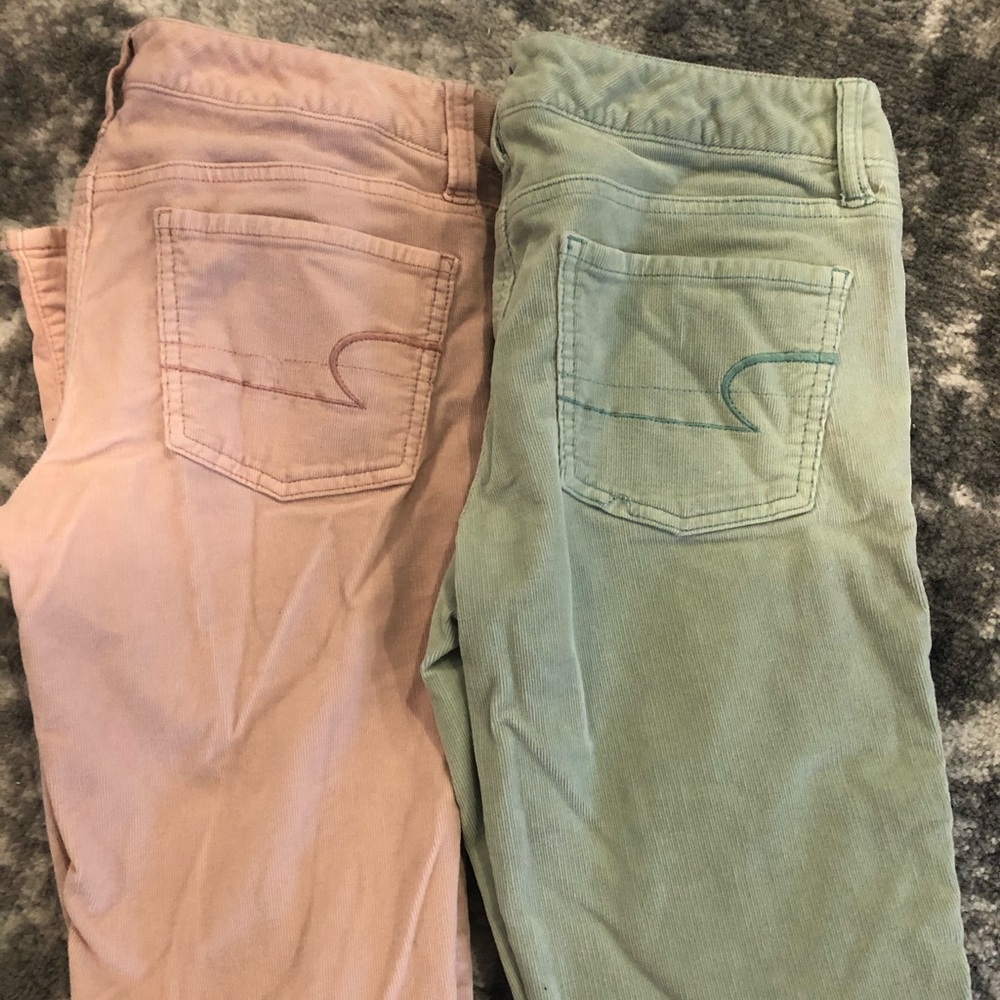 American Eagle 2 pairs of corduroy Jeans
